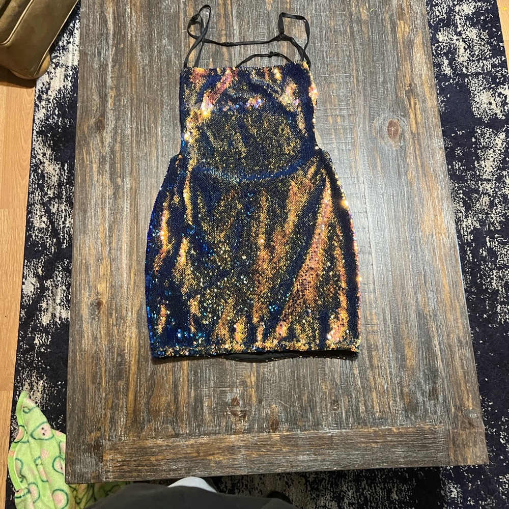 Sequin Mini Dress - Multicolor